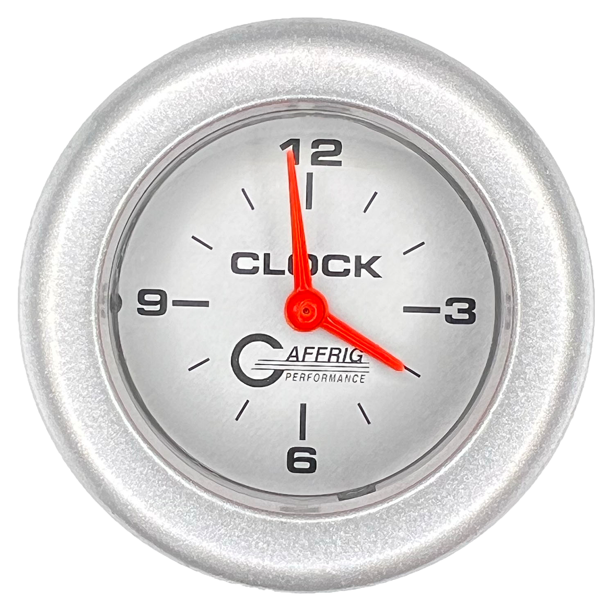 #5854 2 INCH ELECTRIC CLOCK PLATINUM Platinum / Fat