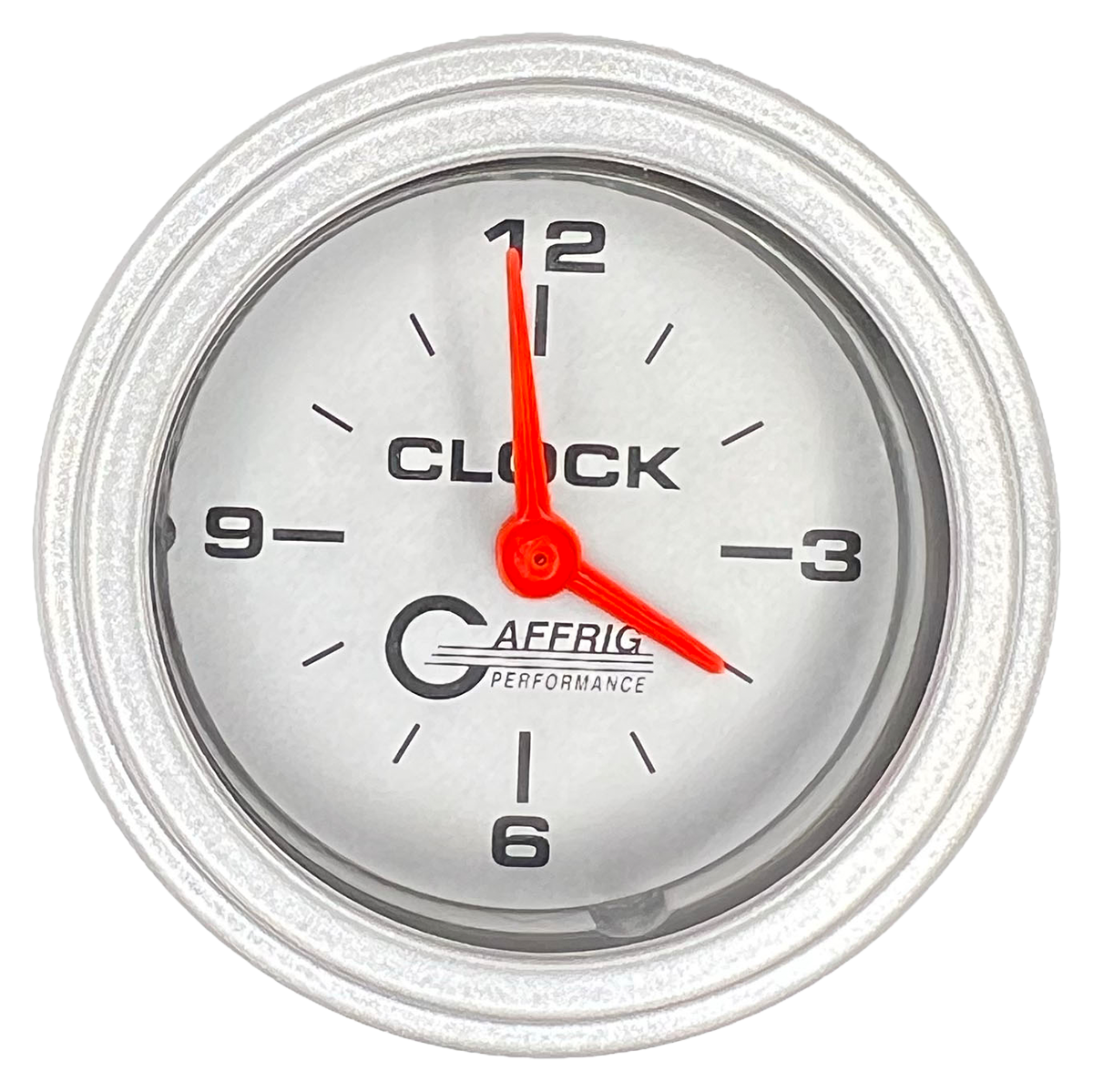 #5854 2 INCH ELECTRIC CLOCK PLATINUM Platinum / Step
