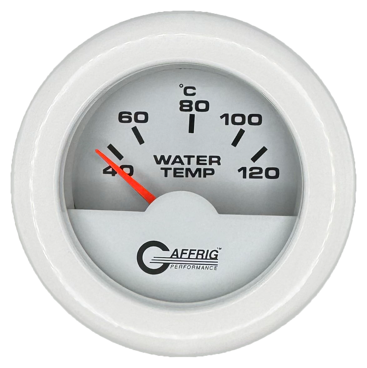 #5876 2 INCH INTERNATIONAL ELECTRIC WATER TEMP. 40-120 C WHITE White / Fat