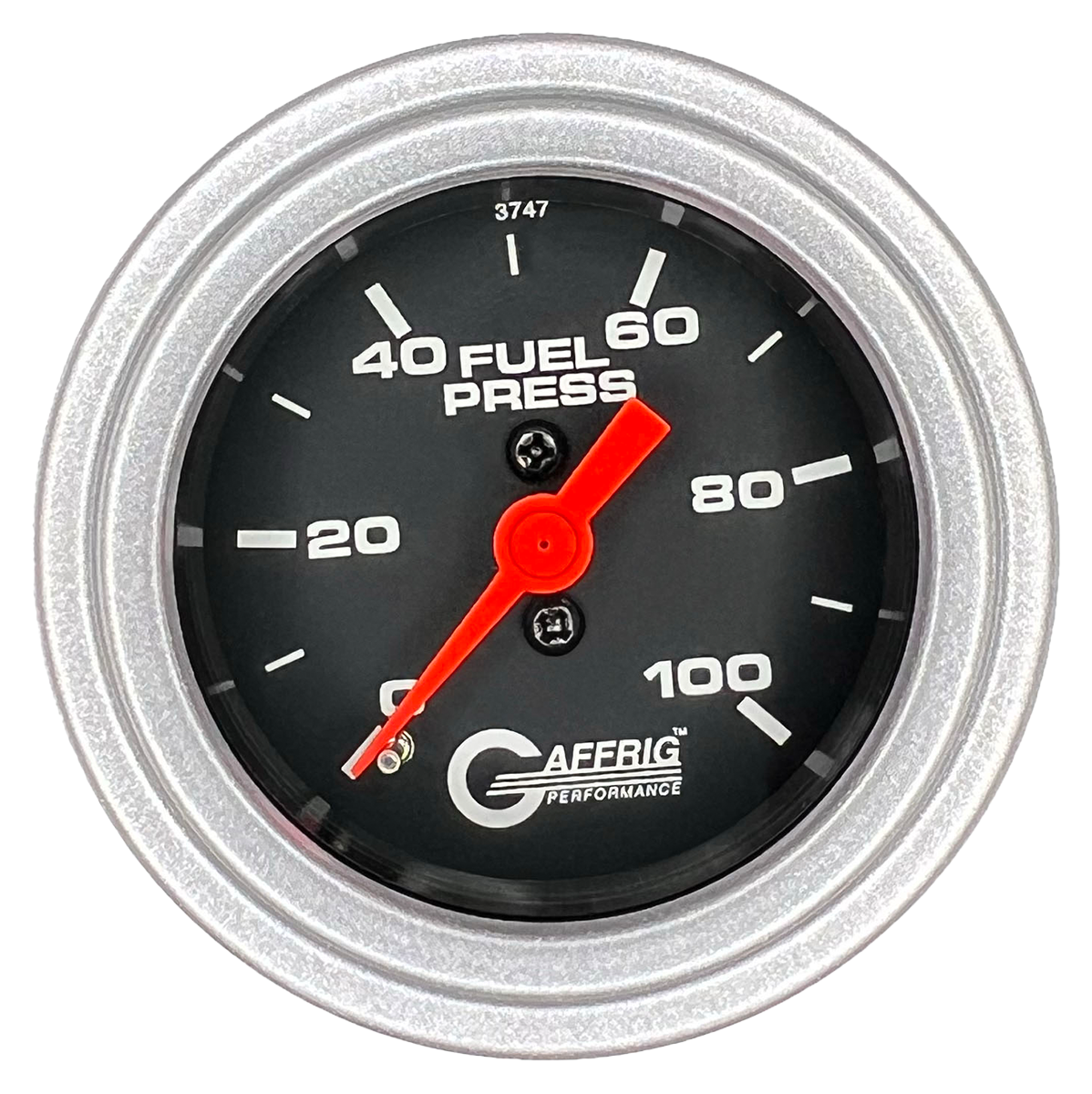 #6004 2 INCH MECHANICAL FUEL PRESS. 0-100 PSI BLACK Platinum / Step