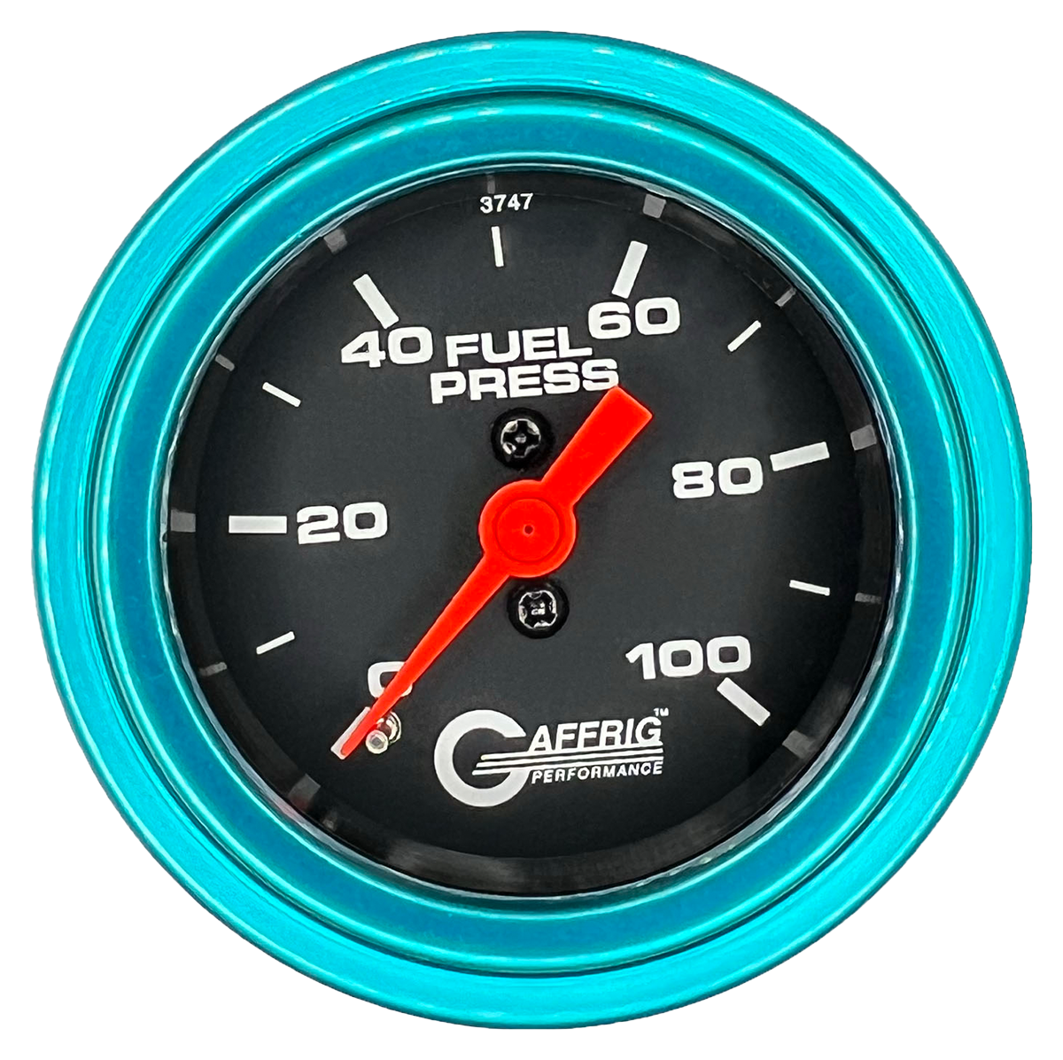 #6004 2 INCH MECHANICAL FUEL PRESS. 0-100 PSI BLACK Teal / Step
