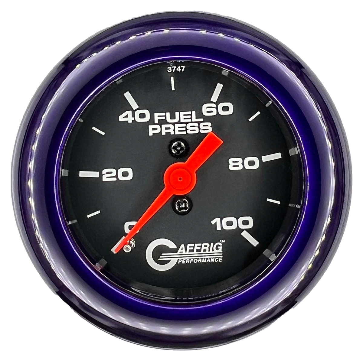 #6004 2 INCH MECHANICAL FUEL PRESS. 0-100 PSI BLACK Purple / Step