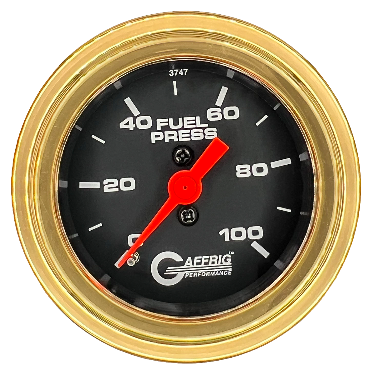 #6004 2 INCH MECHANICAL FUEL PRESS. 0-100 PSI BLACK Gold / Step