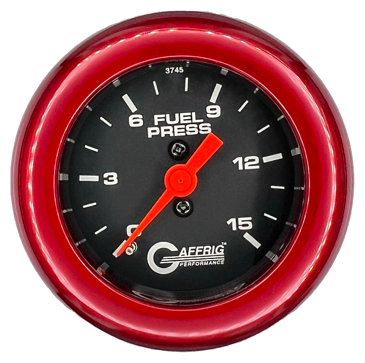 #6008 2 INCH MECHANICAL FUEL PRESS. 0-15 PSI BLACK Red / Step