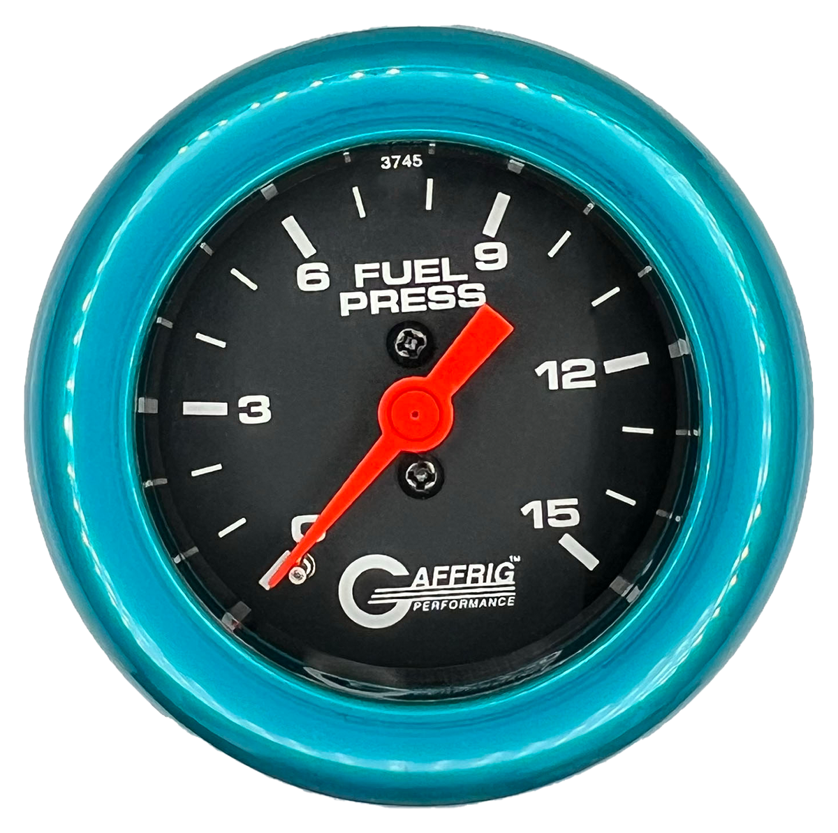 #6008 2 INCH MECHANICAL FUEL PRESS. 0-15 PSI BLACK Teal / Step