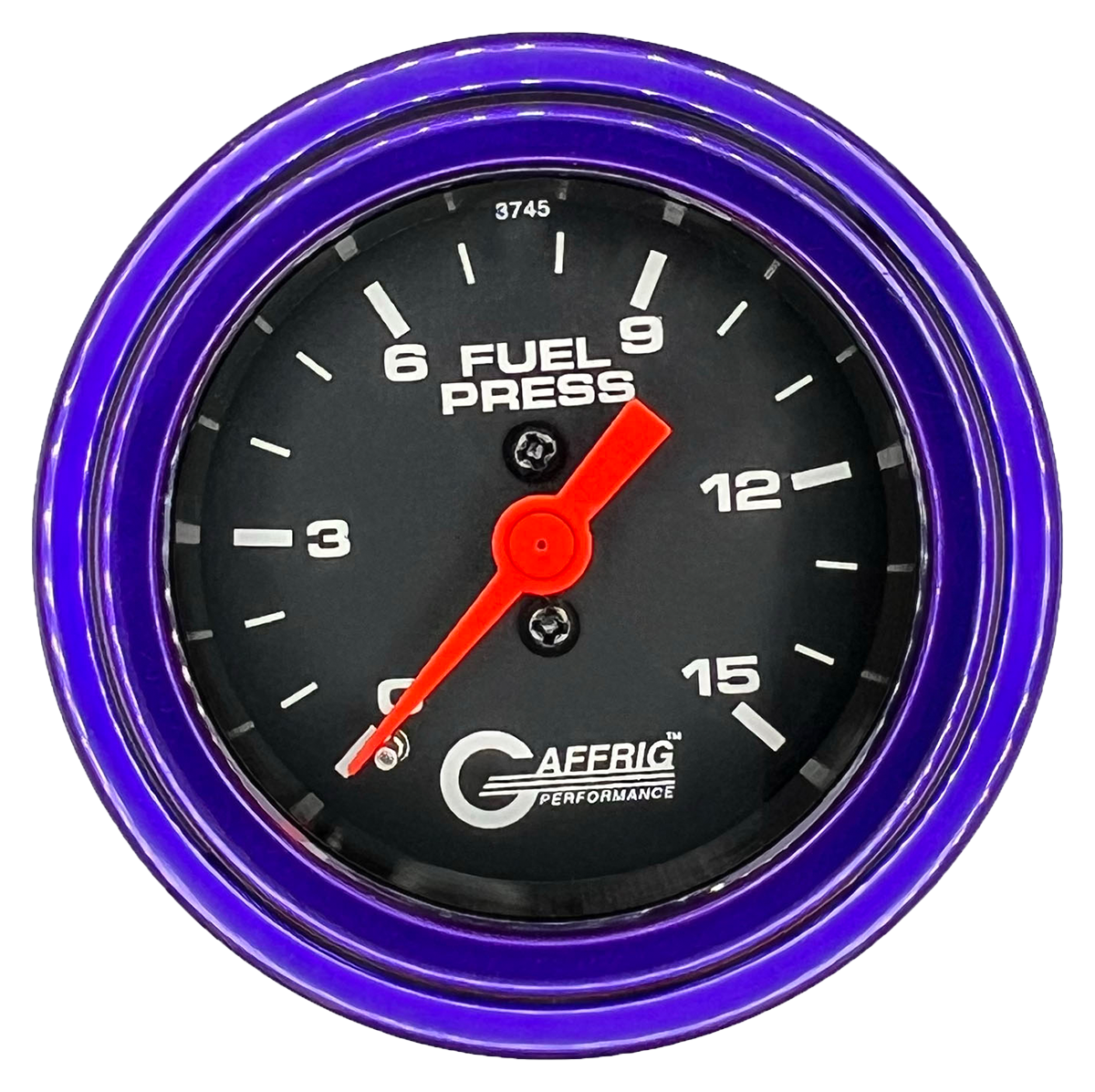 #6008 2 INCH MECHANICAL FUEL PRESS. 0-15 PSI BLACK Purple / Step