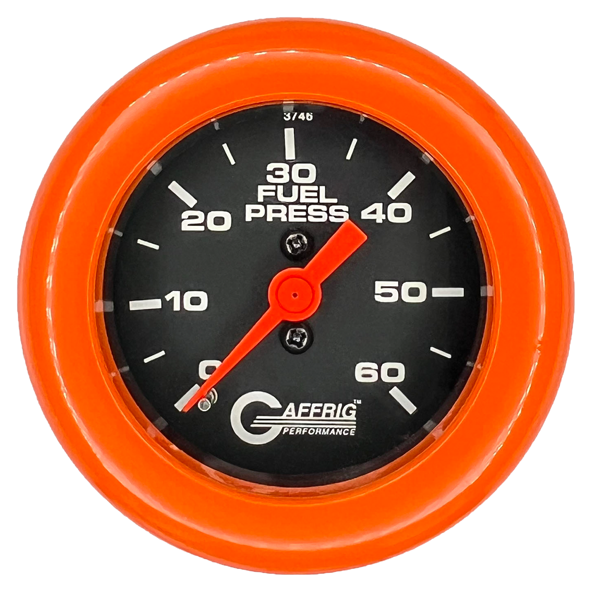 #6010 2 INCH MECHANICAL FUEL PRESS. 0-60 PSI BLACK Orange / Step