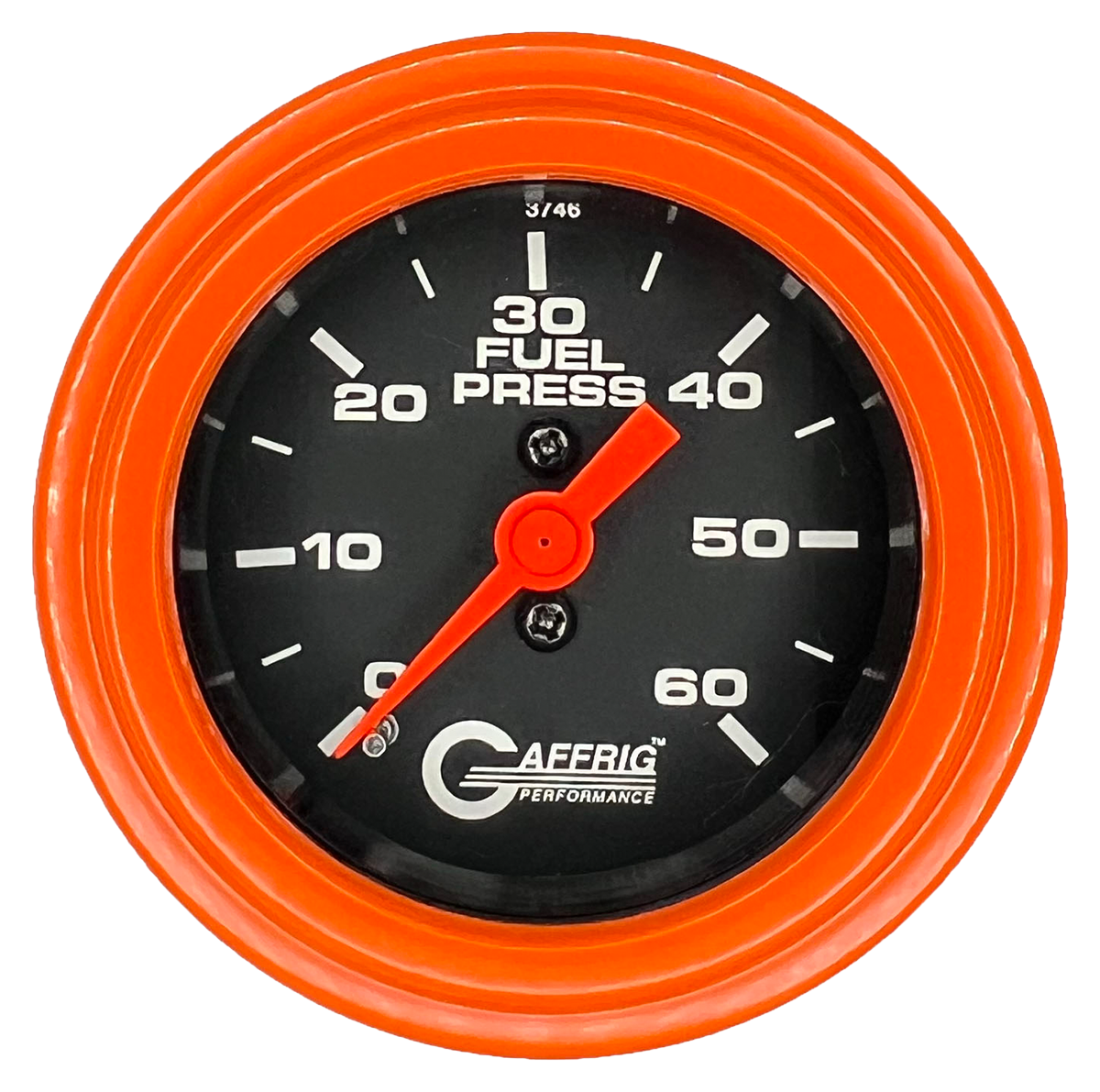 #6010 2 INCH MECHANICAL FUEL PRESS. 0-60 PSI BLACK Orange / Step