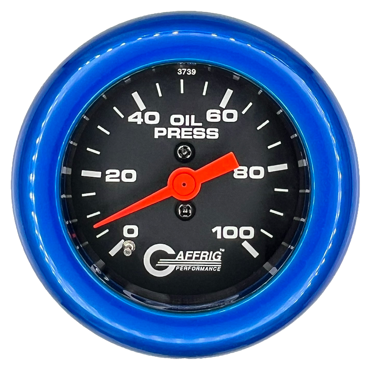 #6012 2 INCH MECHANICAL OIL PRESS. 0-100 PSI BLACK Blue / Step