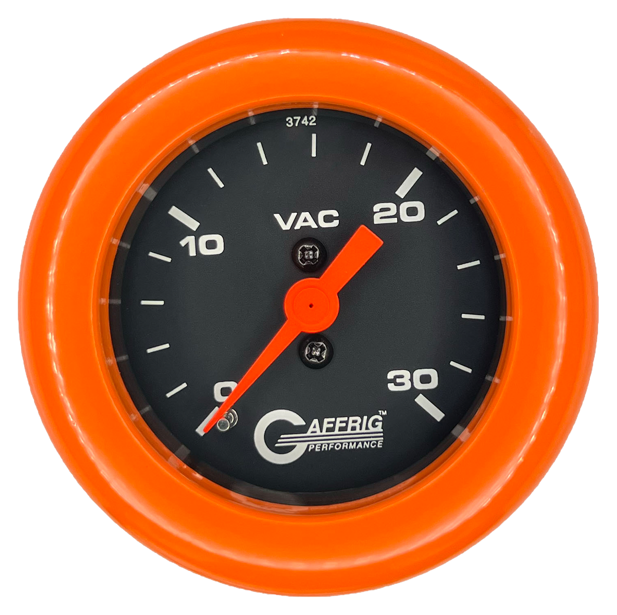 #6016 2 INCH MECHANICAL VACUUM 0-30 BLACK Orange / Step