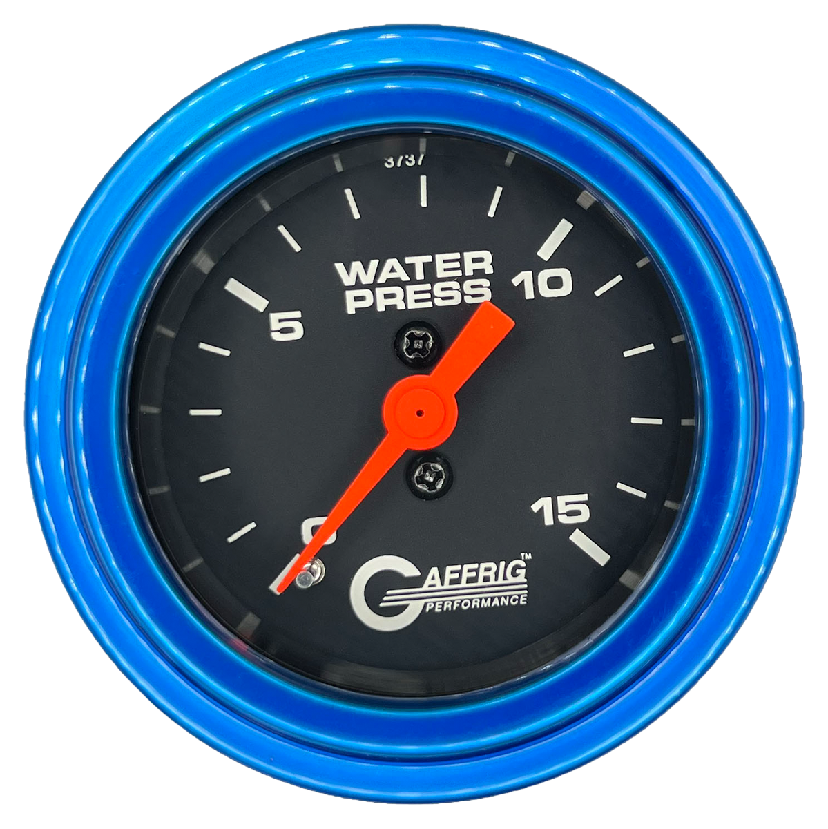 #6020 2 INCH MECHANICAL WATER PRESS. 0-15 PSI BLACK Blue / Step