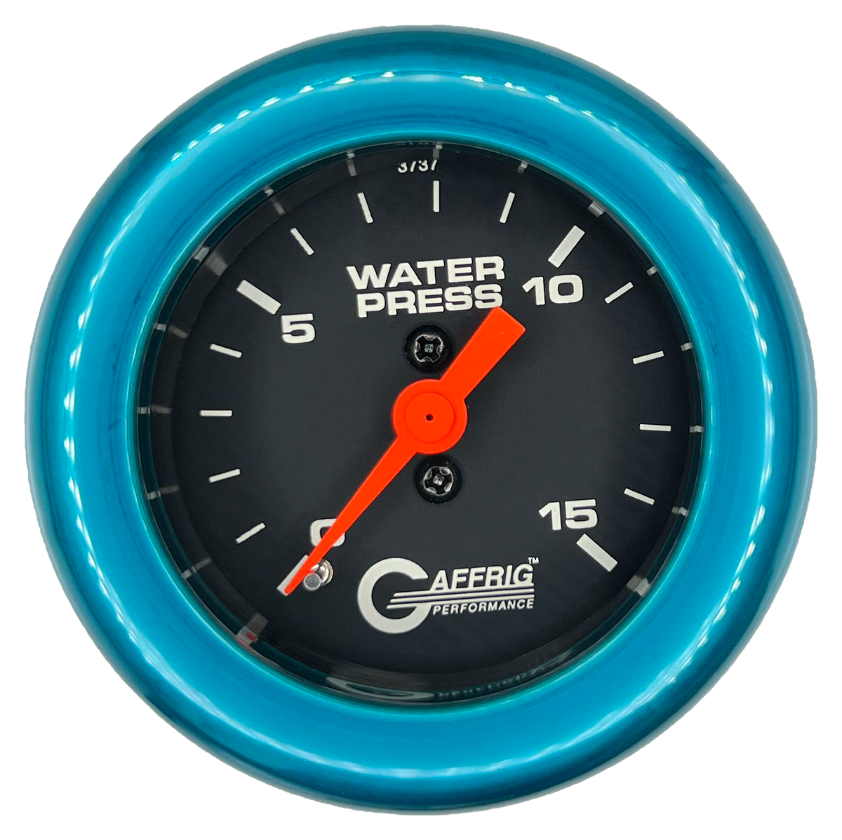 #6020 2 INCH MECHANICAL WATER PRESS. 0-15 PSI BLACK Teal / Step