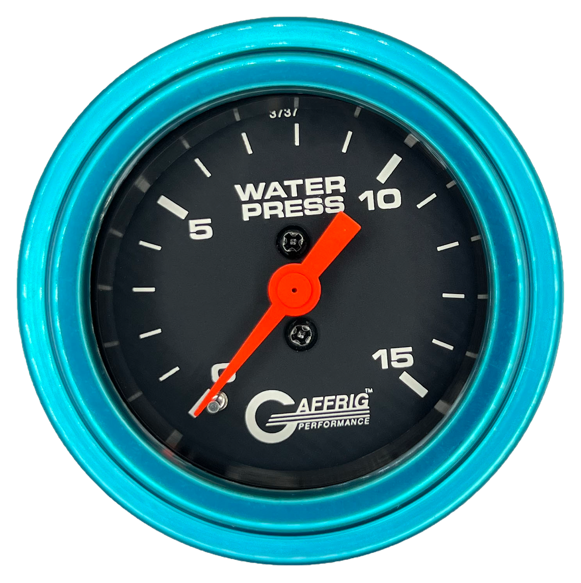 #6020 2 INCH MECHANICAL WATER PRESS. 0-15 PSI BLACK Teal / Step
