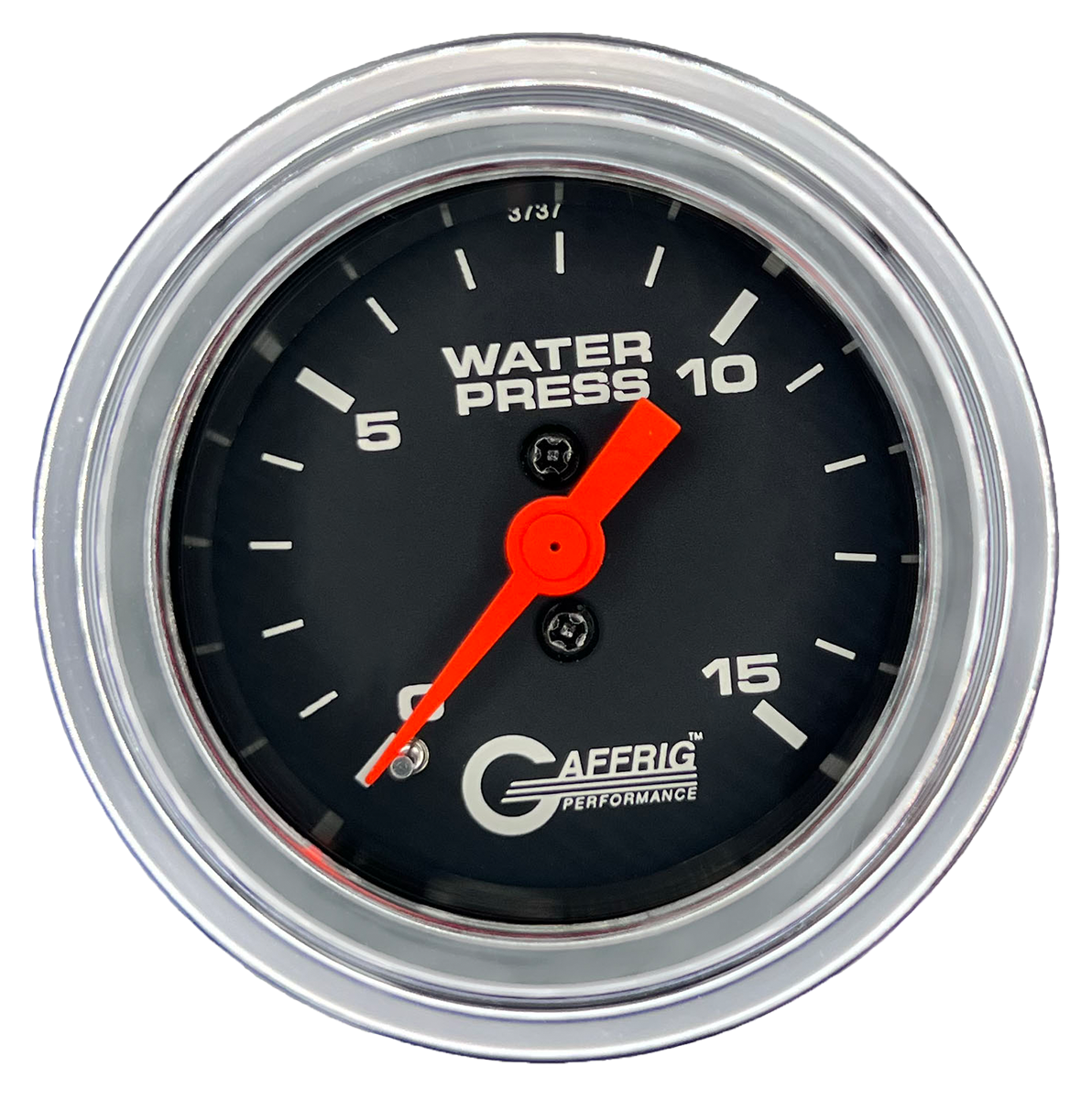#6020 2 INCH MECHANICAL WATER PRESS. 0-15 PSI BLACK Chrome / Step