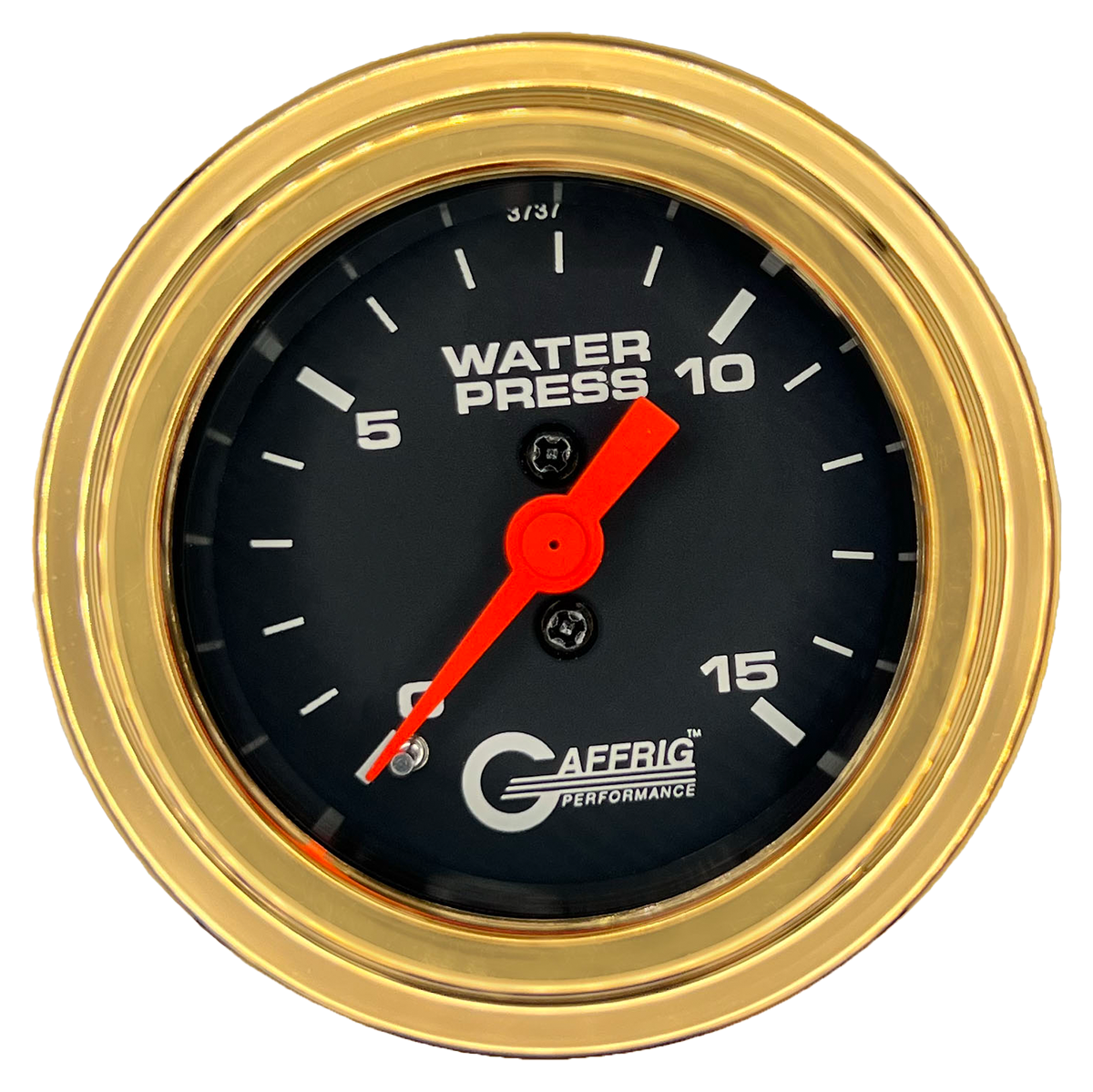 #6020 2 INCH MECHANICAL WATER PRESS. 0-15 PSI BLACK Gold / Step