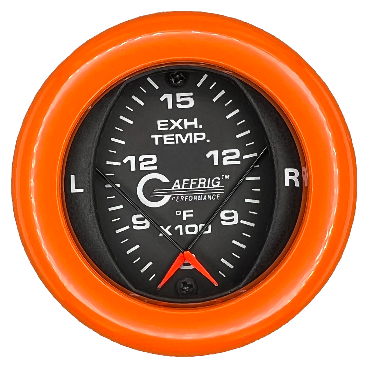 #6024 2 INCH MECHANICAL DUAL PYROMETER 600 - 1600 F BLACK Orange / Step