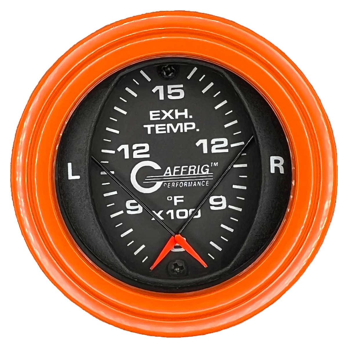 #6024 2 INCH MECHANICAL DUAL PYROMETER 600 - 1600 F BLACK Orange / Step