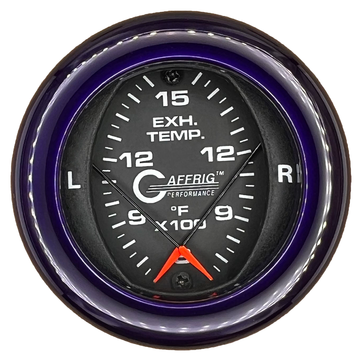 #6024 2 INCH MECHANICAL DUAL PYROMETER 600 - 1600 F BLACK Purple / Step