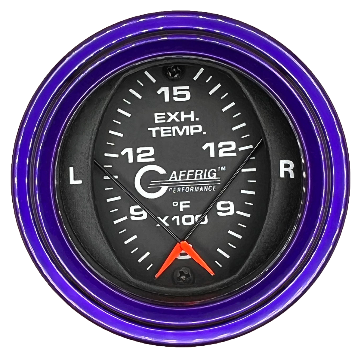 #6024 2 INCH MECHANICAL DUAL PYROMETER 600 - 1600 F BLACK Purple / Step
