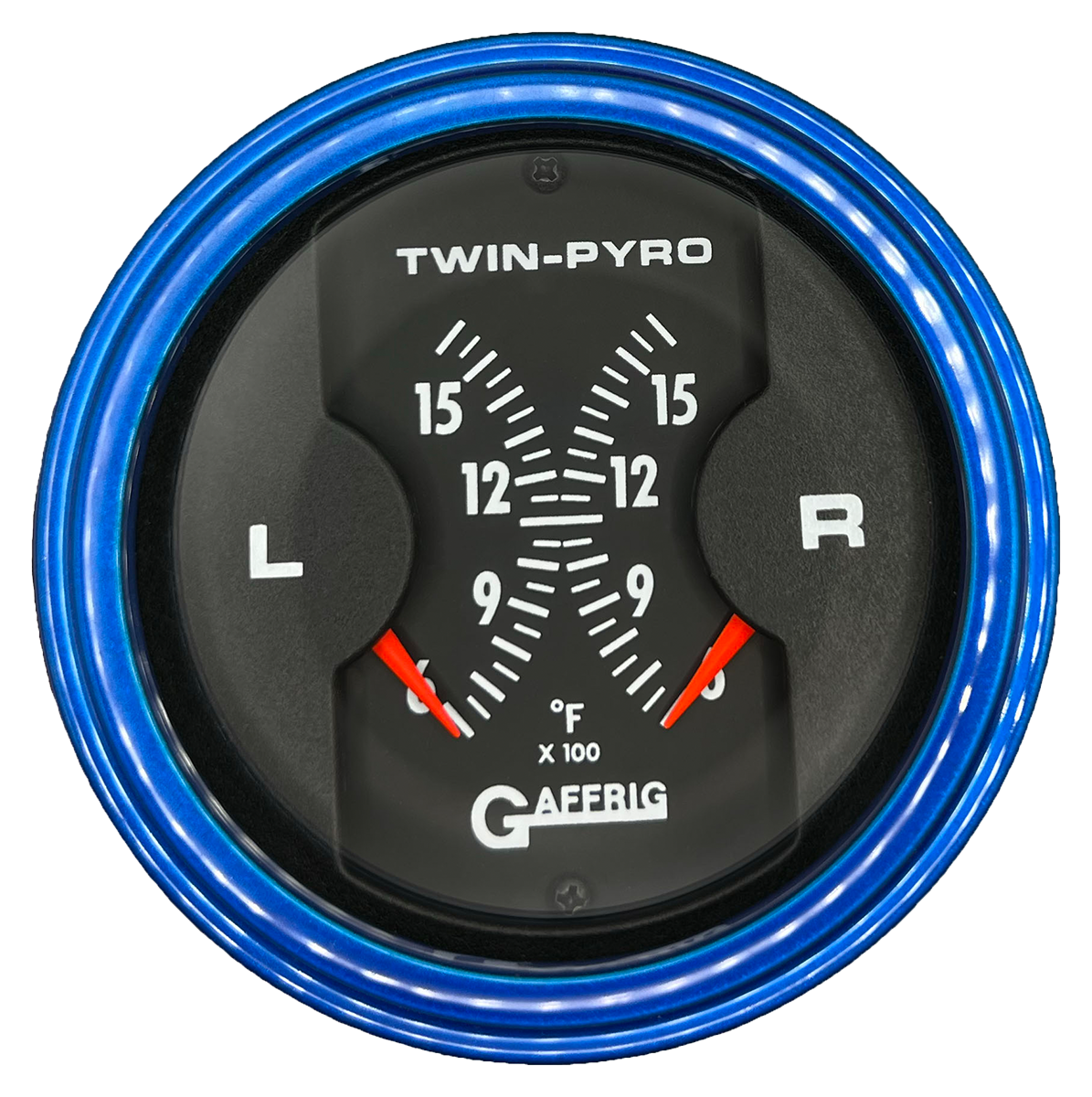 #6026 3 INCH MECHANICAL DUAL BLACK PYROMETER Blue / Step