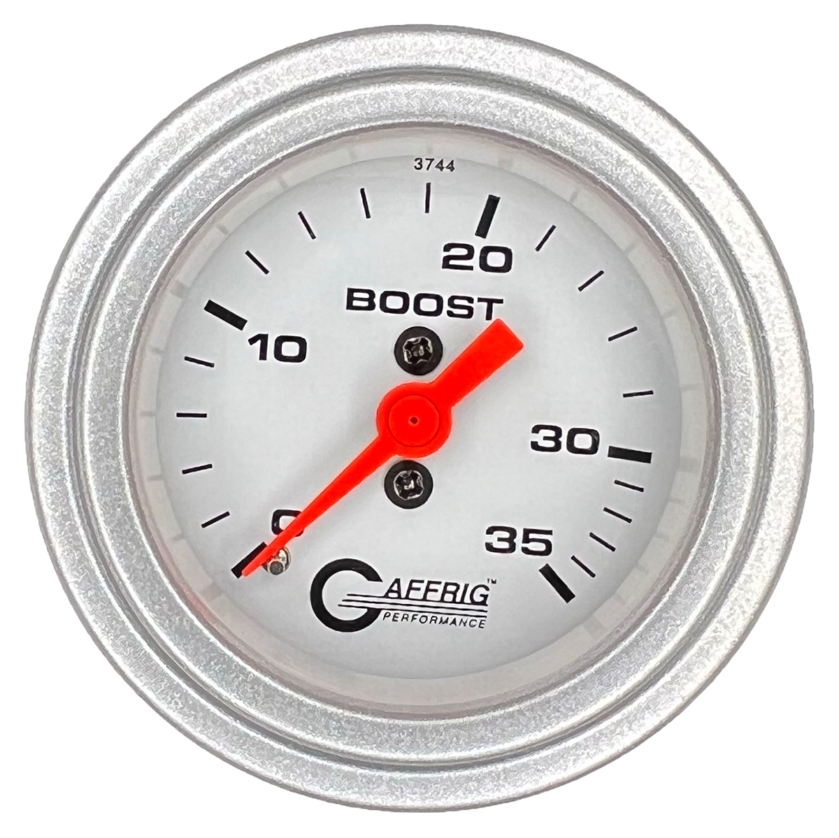 GAFFRIG PART #6502 2 INCH MECHANICAL BOOST MARINE BOAT GAUGE 0-35 PSI WHITE