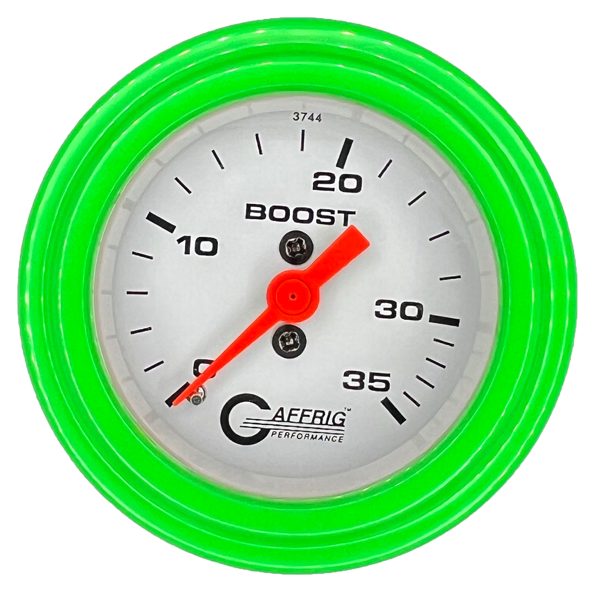 GAFFRIG PART #6502 2 INCH MECHANICAL BOOST MARINE BOAT GAUGE 0-35 PSI WHITE