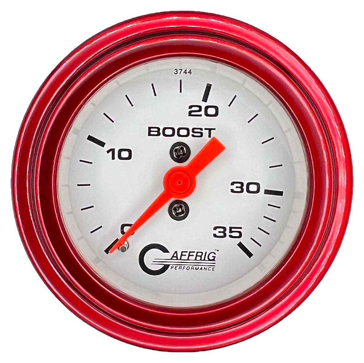 GAFFRIG PART #6502 2 INCH MECHANICAL BOOST MARINE BOAT GAUGE 0-35 PSI WHITE