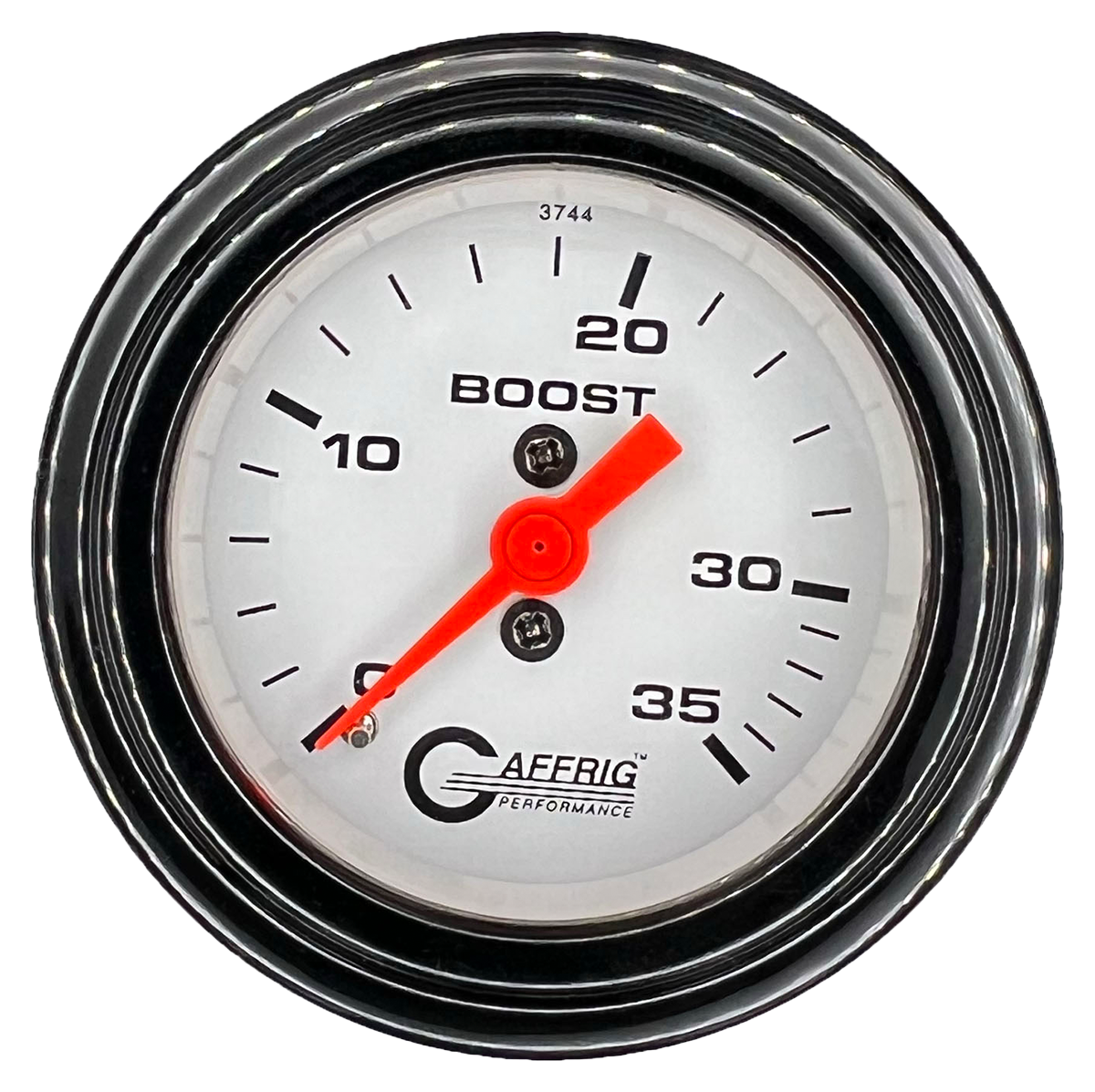 GAFFRIG PART #6502 2 INCH MECHANICAL BOOST MARINE BOAT GAUGE 0-35 PSI WHITE