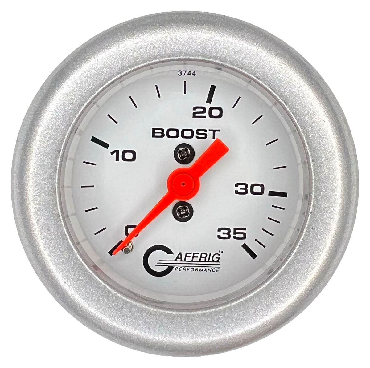 GAFFRIG PART #6502 2 INCH MECHANICAL BOOST MARINE BOAT GAUGE 0-35 PSI WHITE