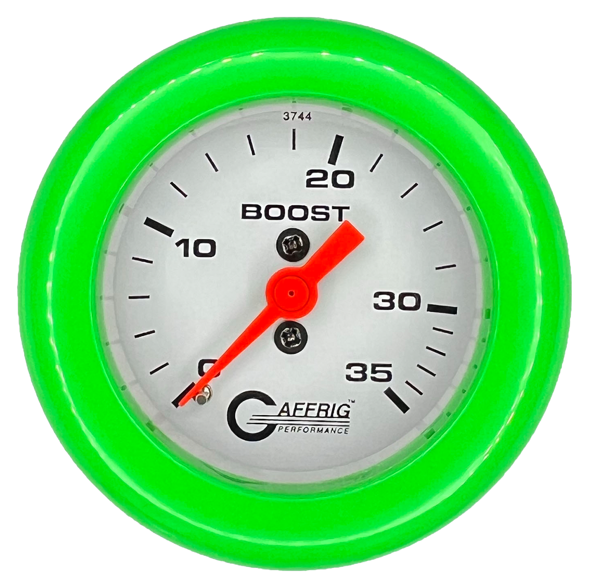 GAFFRIG PART #6502 2 INCH MECHANICAL BOOST MARINE BOAT GAUGE 0-35 PSI WHITE