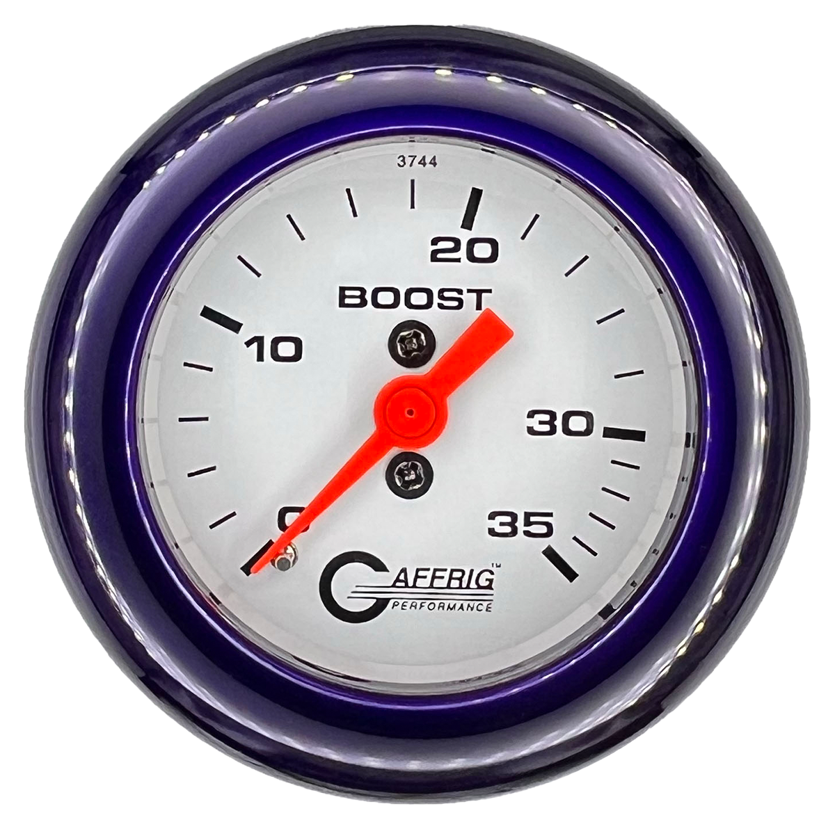 GAFFRIG PART #6502 2 INCH MECHANICAL BOOST MARINE BOAT GAUGE 0-35 PSI WHITE