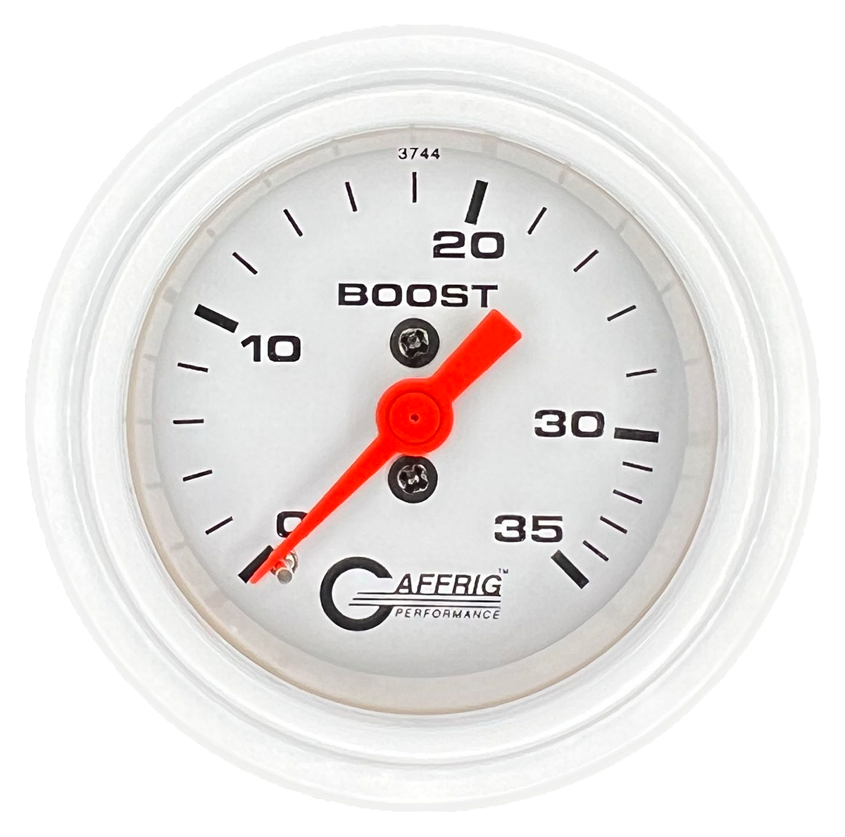 GAFFRIG PART #6502 2 INCH MECHANICAL BOOST MARINE BOAT GAUGE 0-35 PSI WHITE