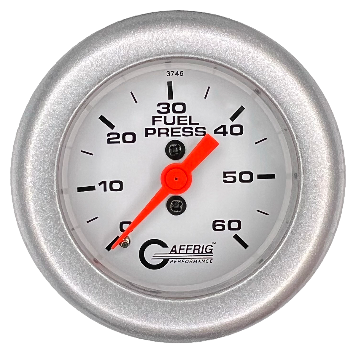 #6510 2 INCH MECHANICAL FUEL PRESS. 0-60 PSI WHITE Platinum / Step