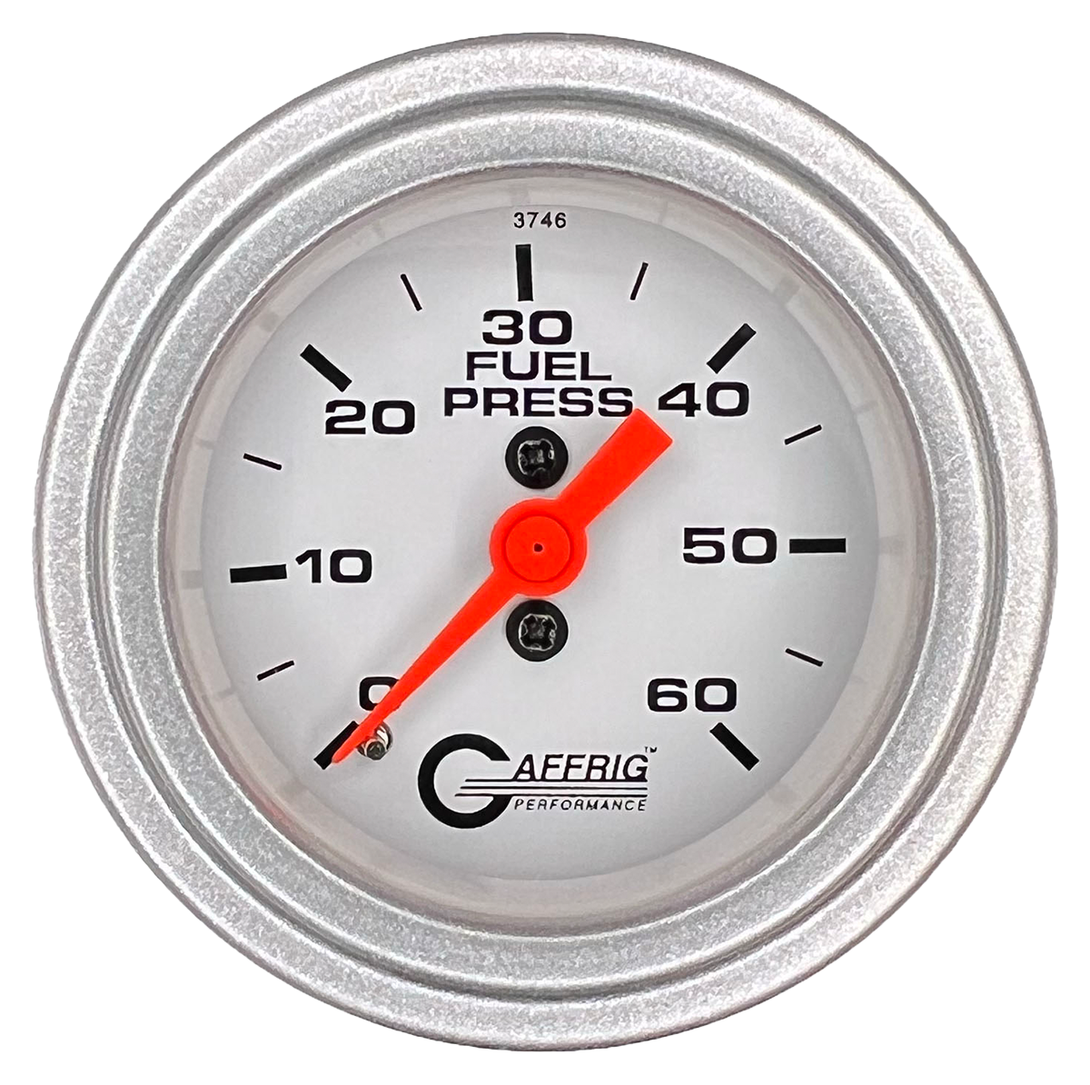 #6510 2 INCH MECHANICAL FUEL PRESS. 0-60 PSI WHITE Platinum / Step