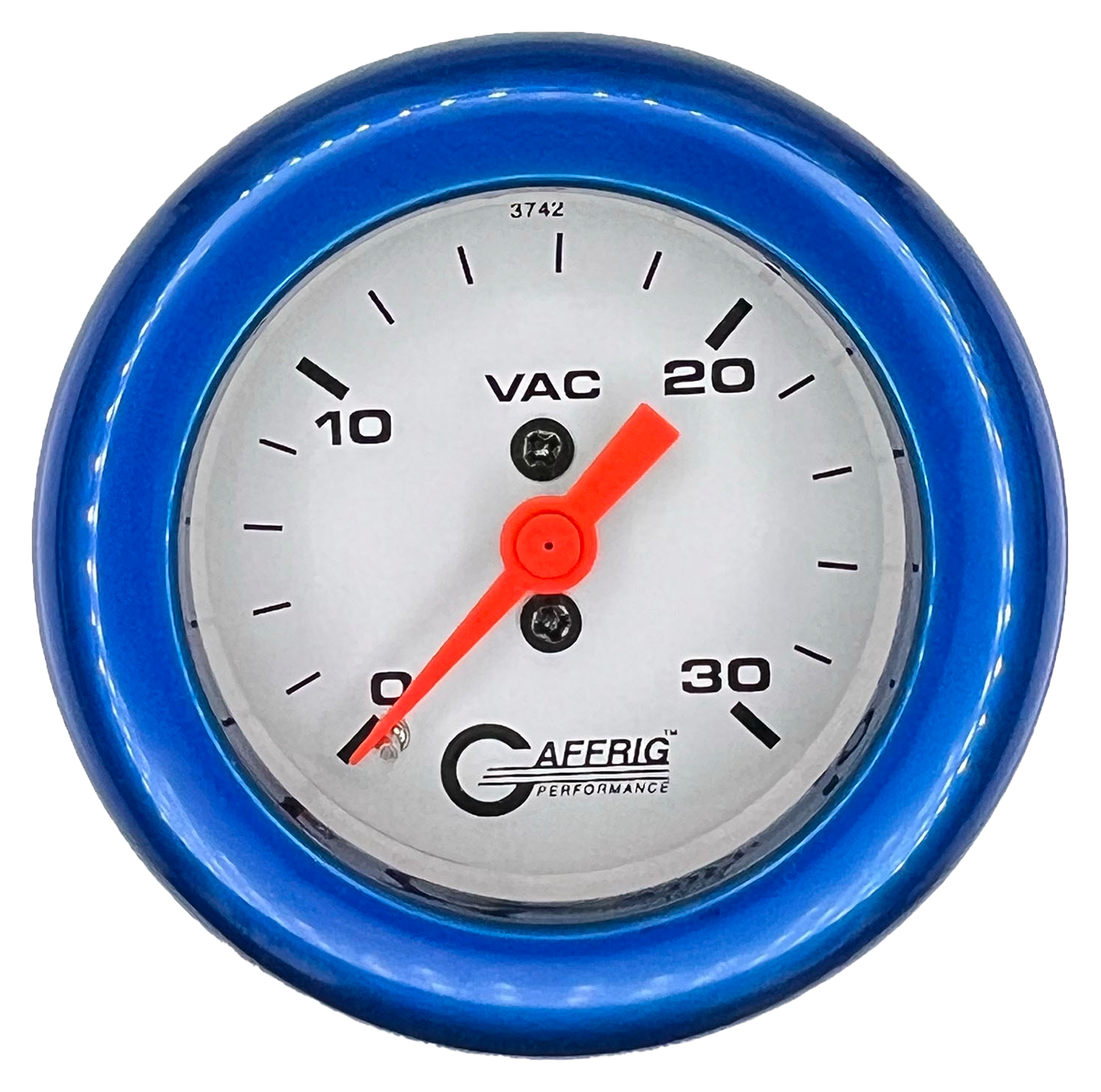 #6516 2 INCH MECHANICAL VACUUM 0-30 WHITE Blue / Step