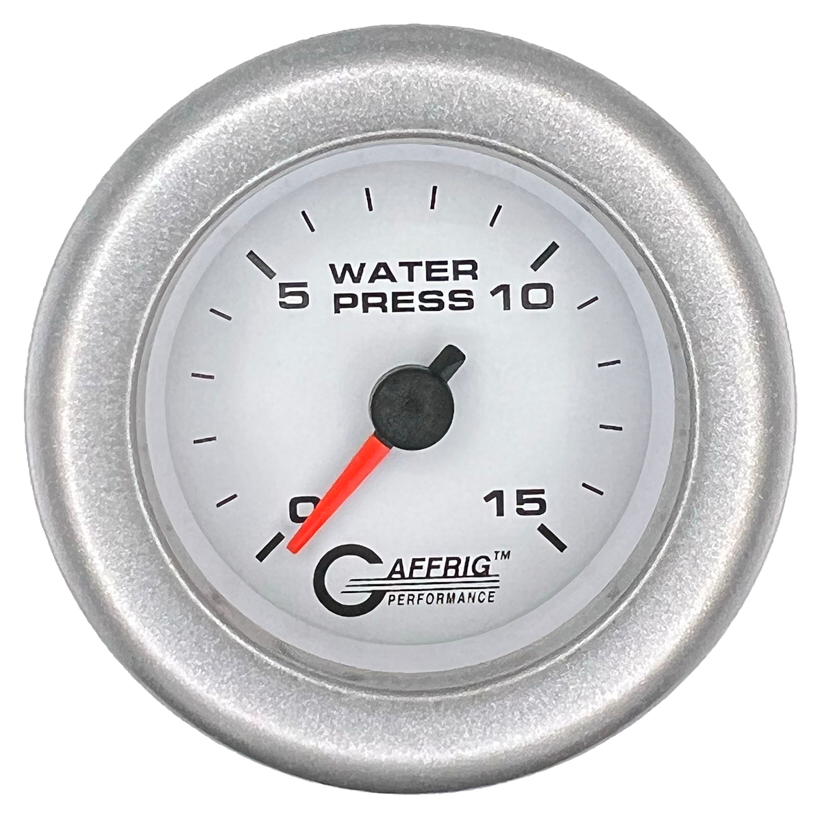 #6520 2 INCH MECHANICAL WATER PRESS. 0-15 PSI WHITE Platinum / Step