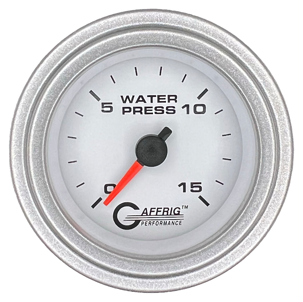 #6520 2 INCH MECHANICAL WATER PRESS. 0-15 PSI WHITE Platinum / Step