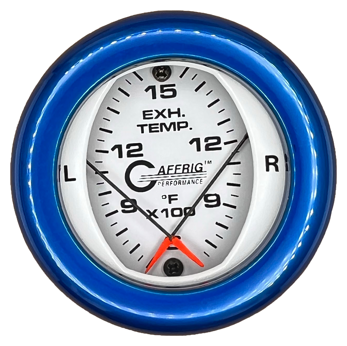 #6524 2 INCH MECHANICAL DUAL PYROMETER 600 - 1600 F WHITE Blue / Step