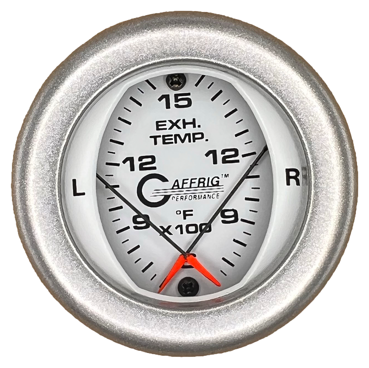 #6524 2 INCH MECHANICAL DUAL PYROMETER 600 - 1600 F WHITE Platinum / Step