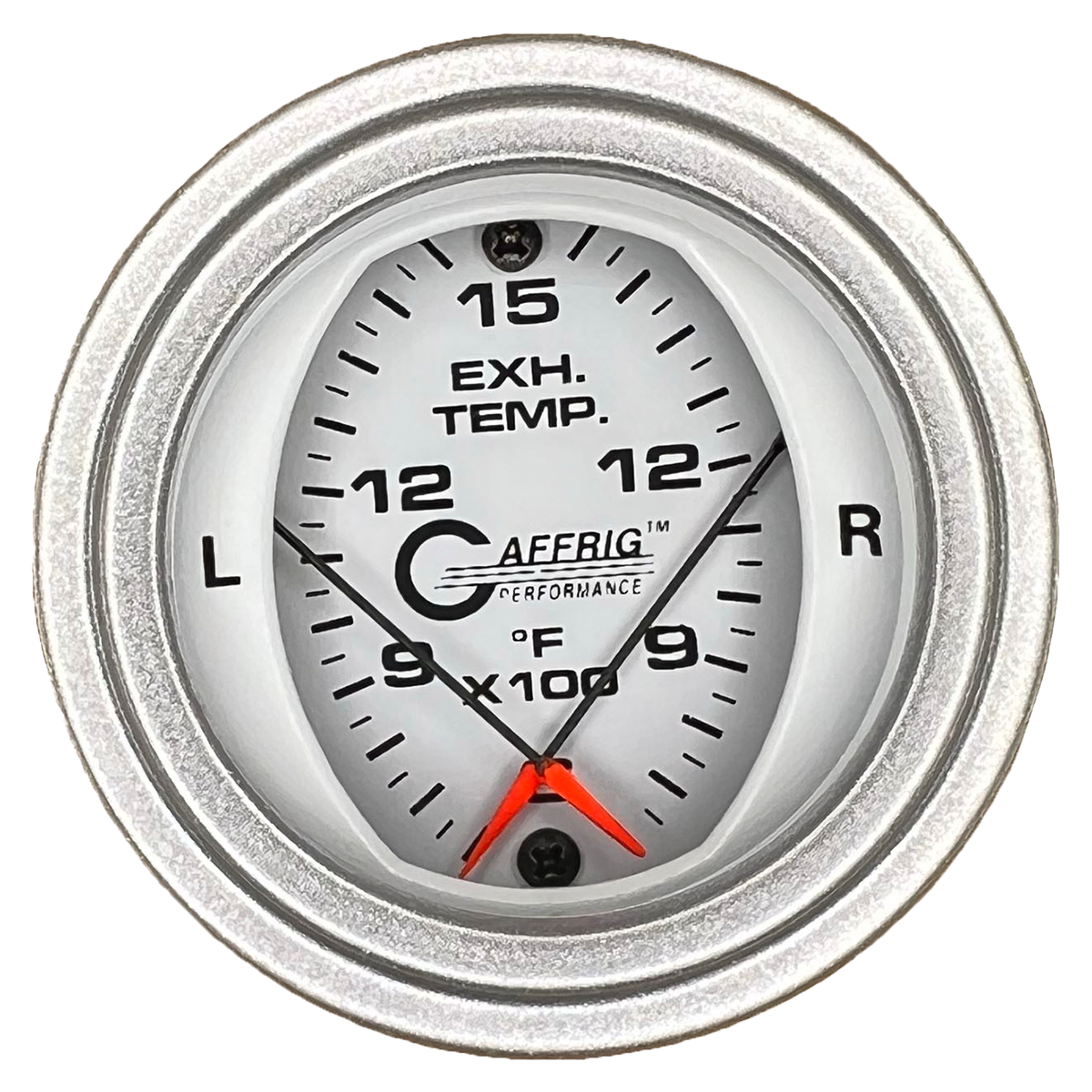 #6524 2 INCH MECHANICAL DUAL PYROMETER 600 - 1600 F WHITE Platinum / Step