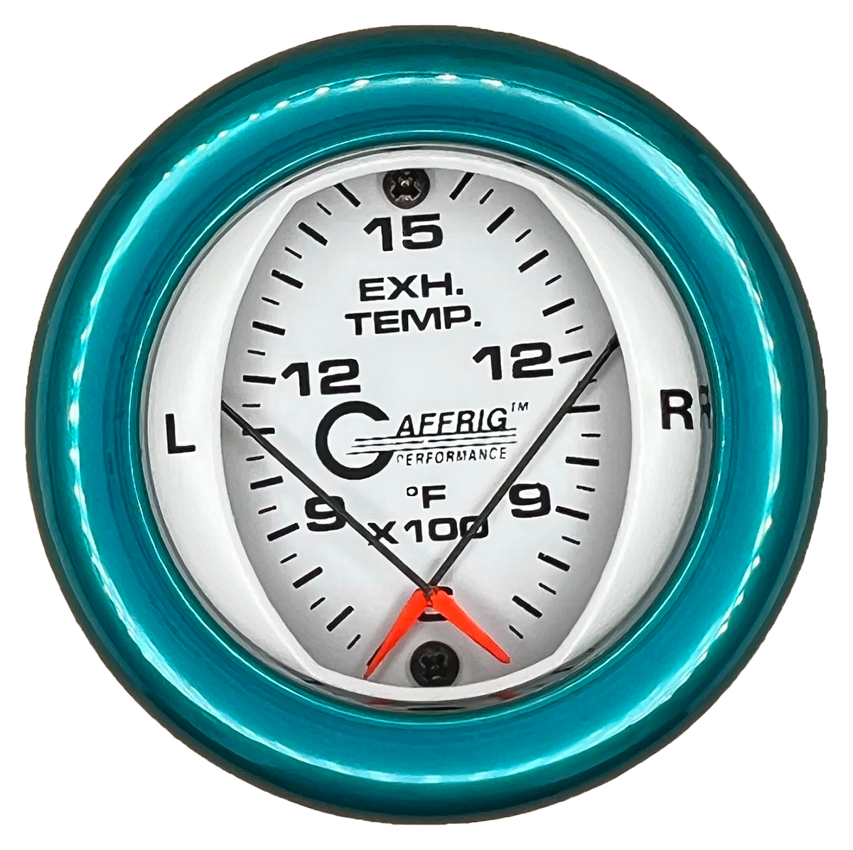 #6524 2 INCH MECHANICAL DUAL PYROMETER 600 - 1600 F WHITE Teal / Step
