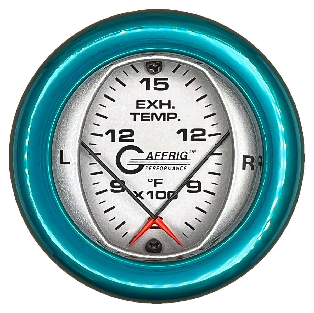 #6824 2 INCH MECHANICAL DUAL PYROMETER 600 - 1600 F PLATINUM Teal / Step