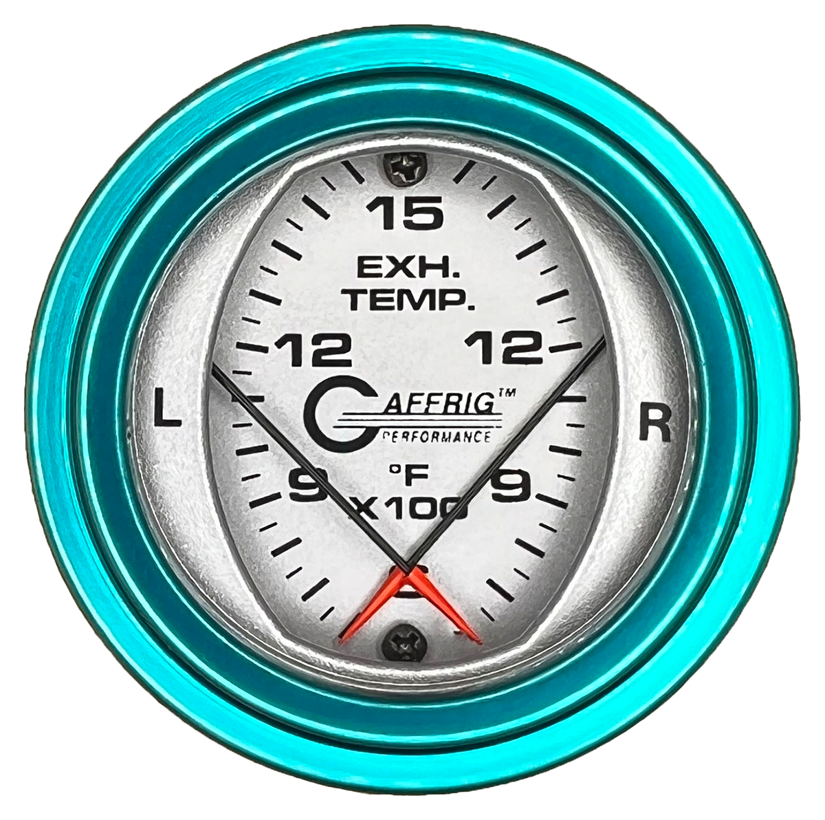 #6824 2 INCH MECHANICAL DUAL PYROMETER 600 - 1600 F PLATINUM Teal / Step