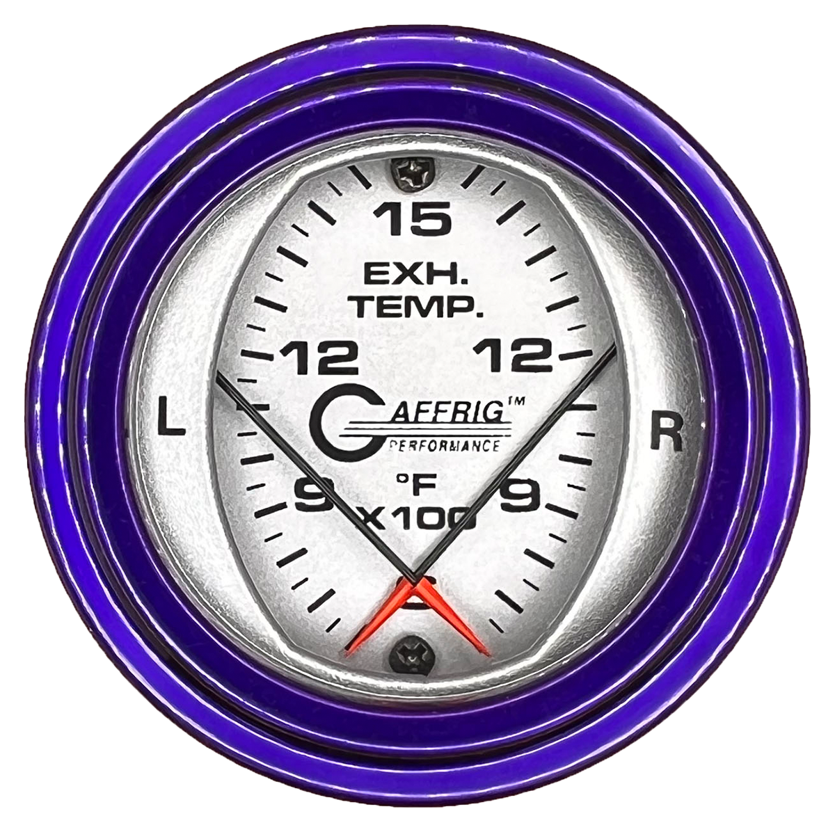 #6824 2 INCH MECHANICAL DUAL PYROMETER 600 - 1600 F PLATINUM Purple / Step