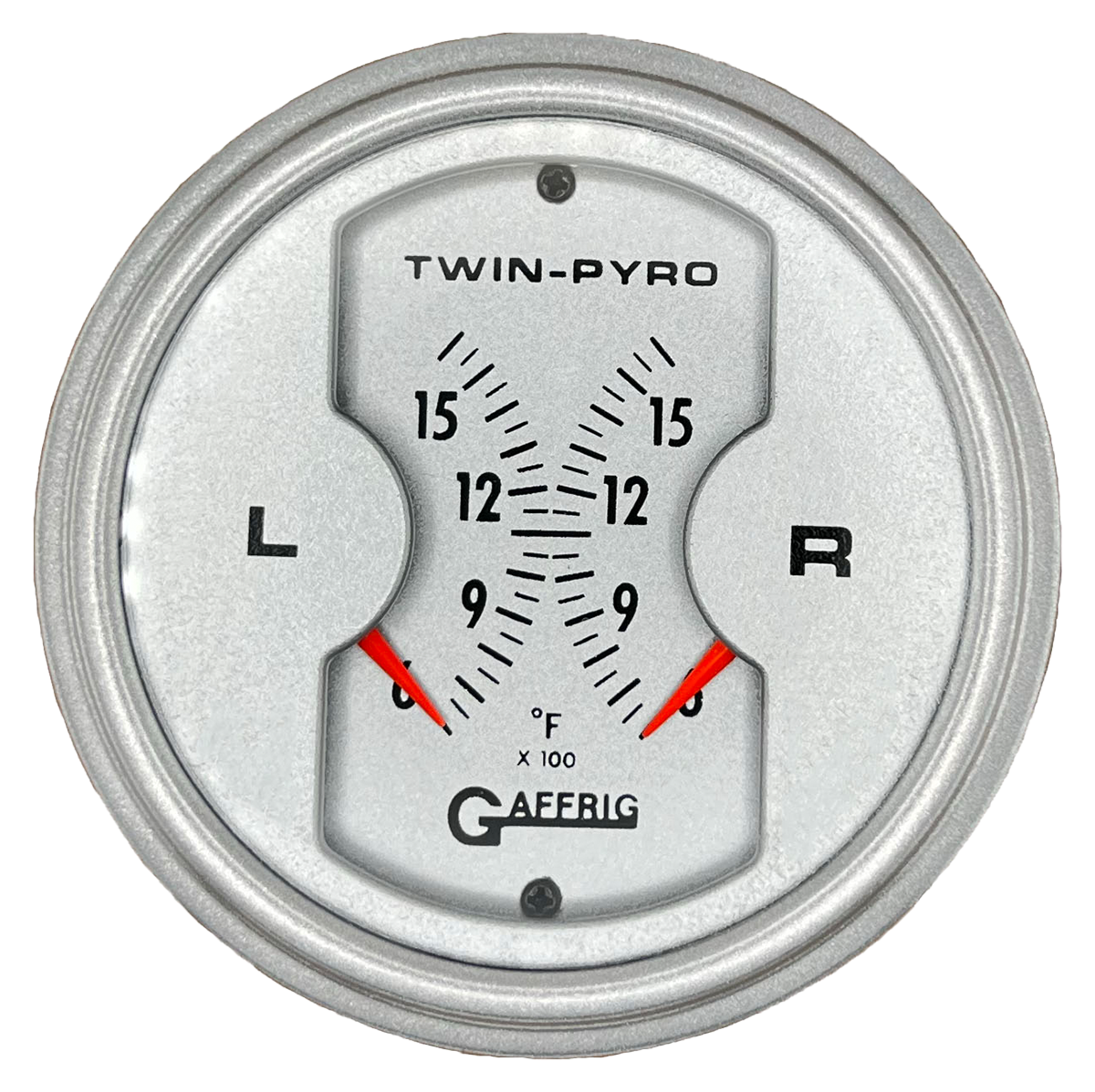 #6826 3 INCH MECHANICAL DUAL PLATINUM PYROMETER White / Step