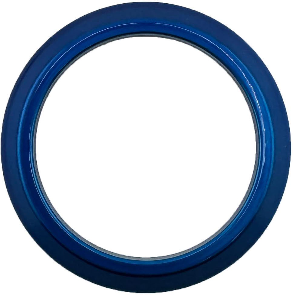 GAFFRIG PART #8000 FLAT BEZEL 2 1/16 INCH I.D. / 2 3/4 INCH O.D. BLUE
