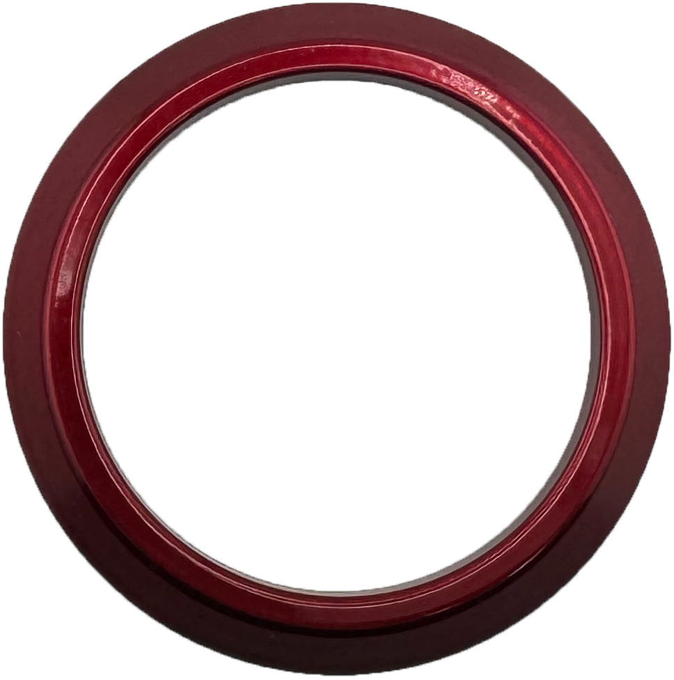 GAFFRIG PART #8000 FLAT BEZEL 2 1/16 INCH I.D. / 2 3/4 INCH O.D. RED
