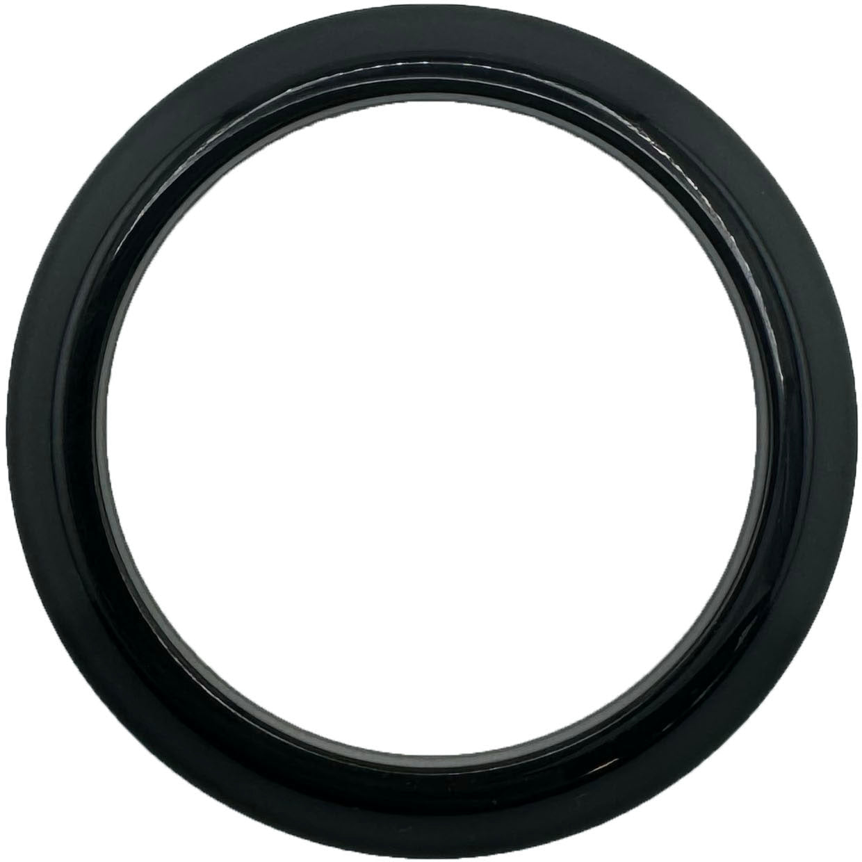 GAFFRIG PART #8000 FLAT BEZEL 2 1/16 INCH I.D. / 2 3/4 INCH O.D. BLACK