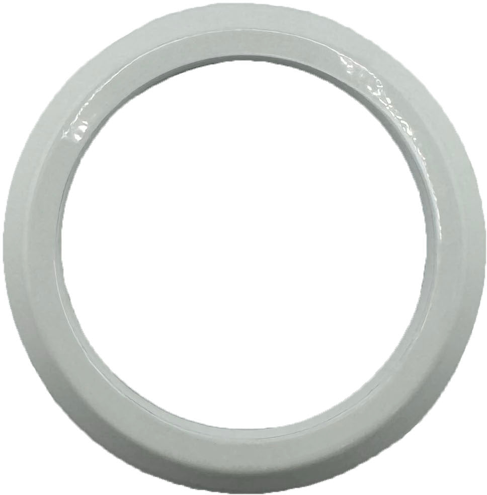 GAFFRIG PART #8000 FLAT BEZEL 2 1/16 INCH I.D. / 2 3/4 INCH O.D. WHITE