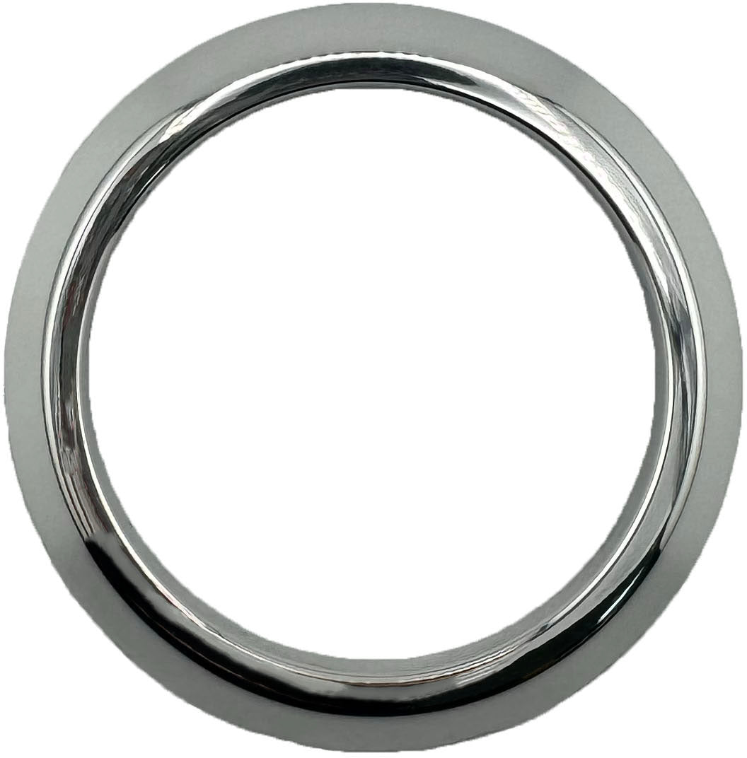 GAFFRIG PART #8000 FLAT BEZEL 2 1/16 INCH I.D. / 2 3/4 INCH O.D. CHROME